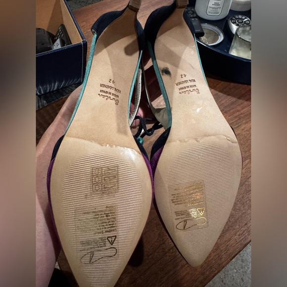 Boden Alice Suede Ankle Strap Tasseled Heels - Picture 6 of 6